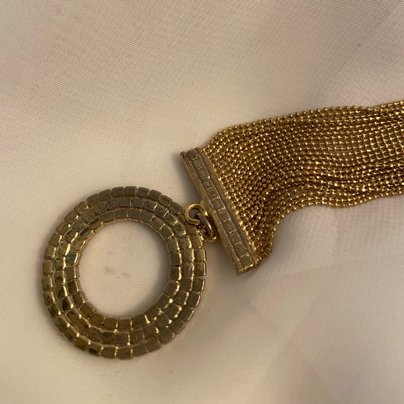 Rhinestone &Gold Bracelet - Picture 6 of 12